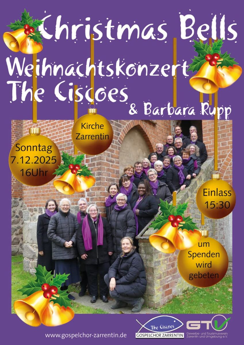 Weihnachtskonzert The Ciscoes am 7. Dezember 2025 in Zarrentin