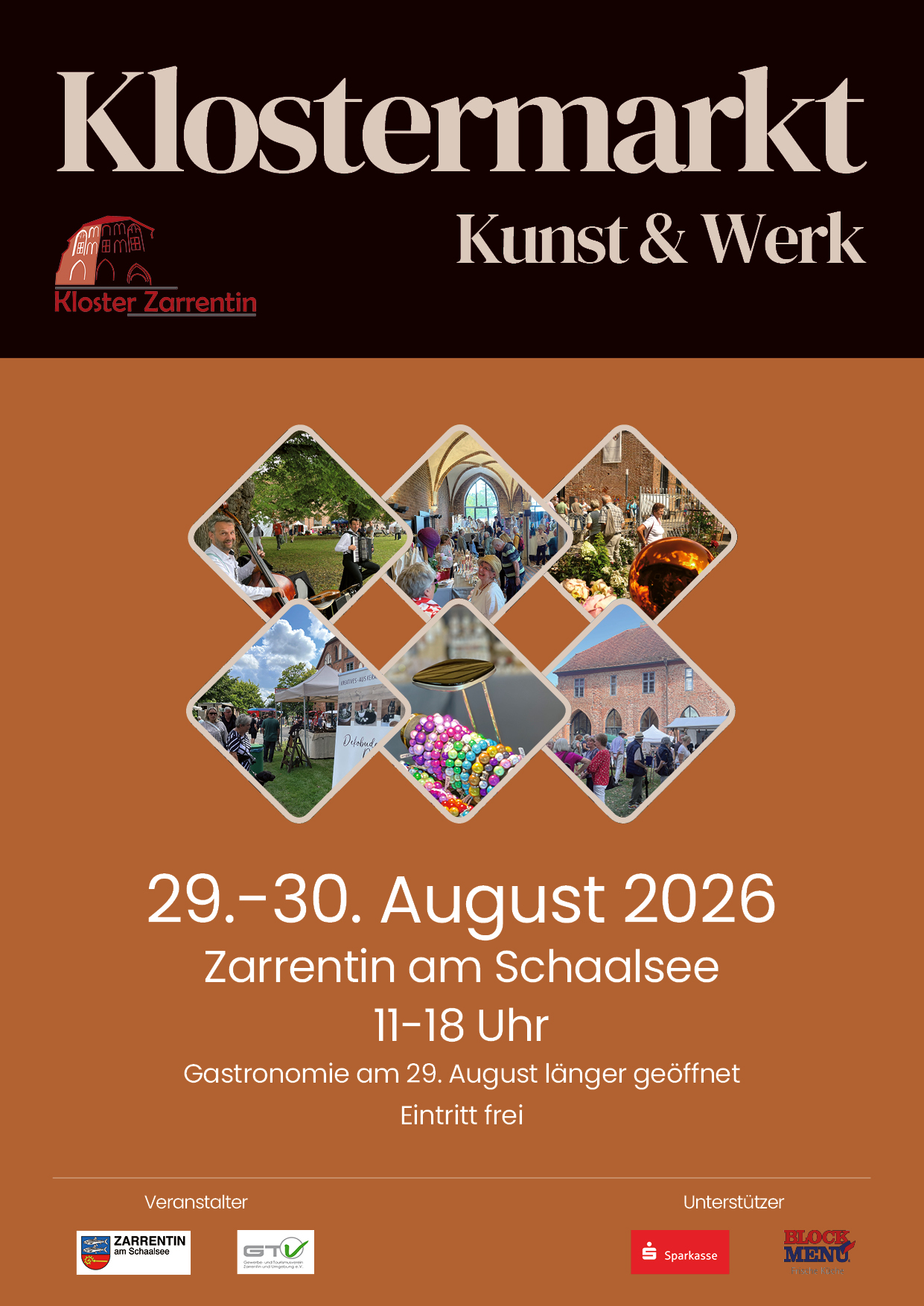 Plakat Klostermarkt "Kunst & Werk" zum Download